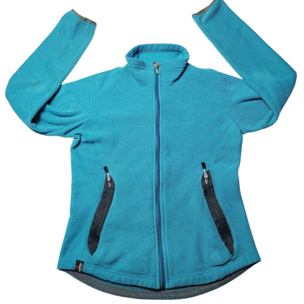 Nike ACG Polartec Fleece Full Zip Y2K Blue Womens Small Vintage